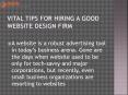 Vital Tips for Hiring a Good Website Design Firm PowerPoint PPT Presentation