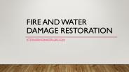 Fire and Water Damage Restoration