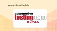 Automotive Testing Expo India