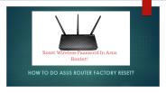 Asus router factory reset
