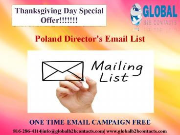Poland Director's Email List