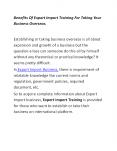 Benefits Of Export Import Training For Taking Your Business Overseas. PowerPoint PPT Presentation