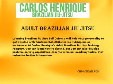 chbjjteam.com - Adult Brazilian Jiu Jitsu