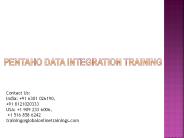 Pentaho Data Integration Training | PDI online Training - GOT