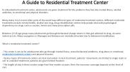 residential treatment centers