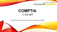 Latest CompTIA CAS-003 Dumps