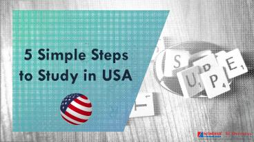 Study in United States in 5 Simple Steps