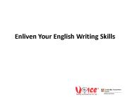 Enliven Your English Writing Skills PowerPoint PPT Presentation