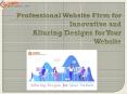 Innovative and Alluring Designs for Your Website PowerPoint PPT Presentation