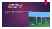 Moveable panel fence rental services in Chicago