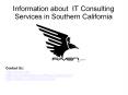 Information about IT Consulting Services in Southern California PowerPoint PPT Presentation