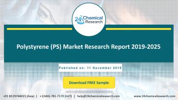 Polystyrene (PS) Market Research Report 2019-2025