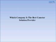 Best camstar solution provider - Athenatec
