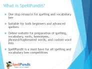 Learn spelling words with ease, speed, and accuracy!