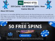 333 Casino - Get 50 Bonus Spins - New Casino Site UK