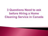 Home Cleaning Service in Canada