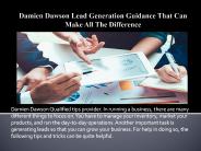 Damien Dawson Lead Generation Advice You Need To Know