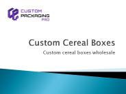 Custom Cereal Boxes