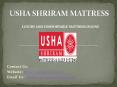Best Luxury Mattress Online – Usha Shriram PowerPoint PPT Presentation