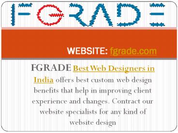 Best Web Designers in India