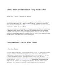 Trending Partywear Sarees