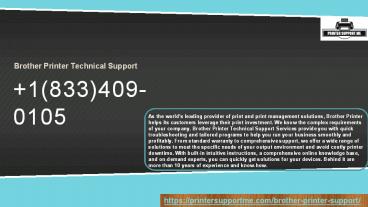 How do I update my Brother printer driver?