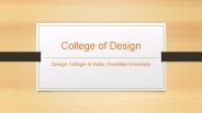 College of Design - Avantika University