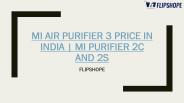 Mi Air Purifier 3 Price in India