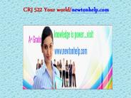 CRJ 522 Your world/newtonhelp.com