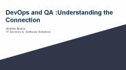 DevOps and QA