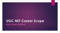 UGC NET Career Scope PowerPoint PPT Presentation