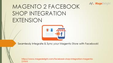 Connect Magento Store with Facebook with Facebook Shop Integration Magento 2