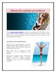 Advanced cosmetic procedures PowerPoint PPT Presentation