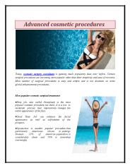 Advanced cosmetic procedures
