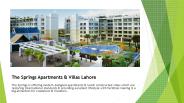 The Springs Apartments and Villas Lahore