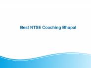 Best NTSE Coaching in Bhopal