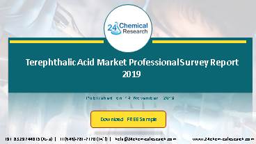Terephthalic acid market professional survey report 2019