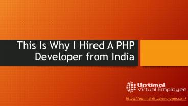 benefits of hiring PHP developer from india