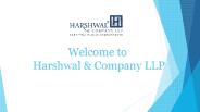 Auditing and Assurance Services USA – Harshwal & Company LLP