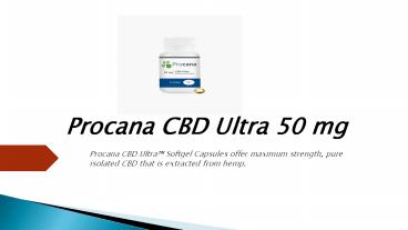 Procana cbd ultra 50 mg
