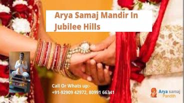 Arya Samaj Mandir in Jubilee Hills