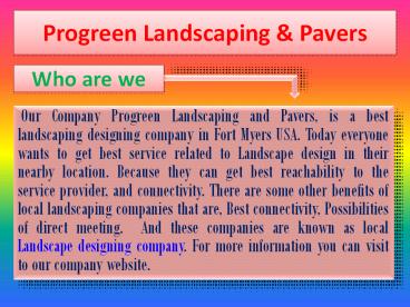 Irrigation services companies – Fort Myers | Progreen landscaping