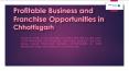 Business and Investment Opportunities in Chhattisgarh
