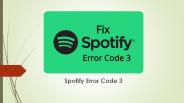 Spotify error code 3