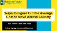 Ways to Figure Out The Average Cost to Move Across Country PowerPoint PPT Presentation