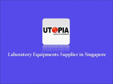 Laboratory Equipments Supplier