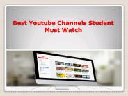 Top 5 Youtube Channels for Student