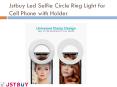 Jstbuy Led Selfie Circle Ring Light for Cell Phone & Laptop with Holder