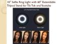 10″ Selfie Ring Light with 60″ Extendable Tripod Stand for Tik Tok and Youtube