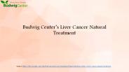 Budwig Center’s Liver Cancer Natural Treatment